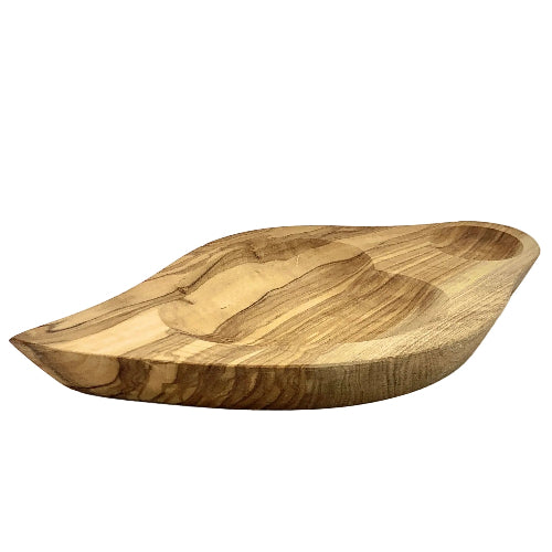 Olive wood dish for olives and stones