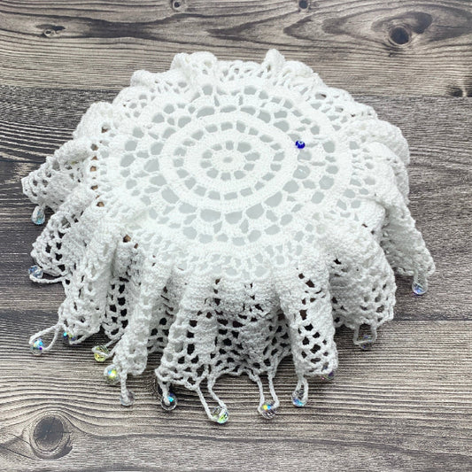 Extra large white cotton bowl cover