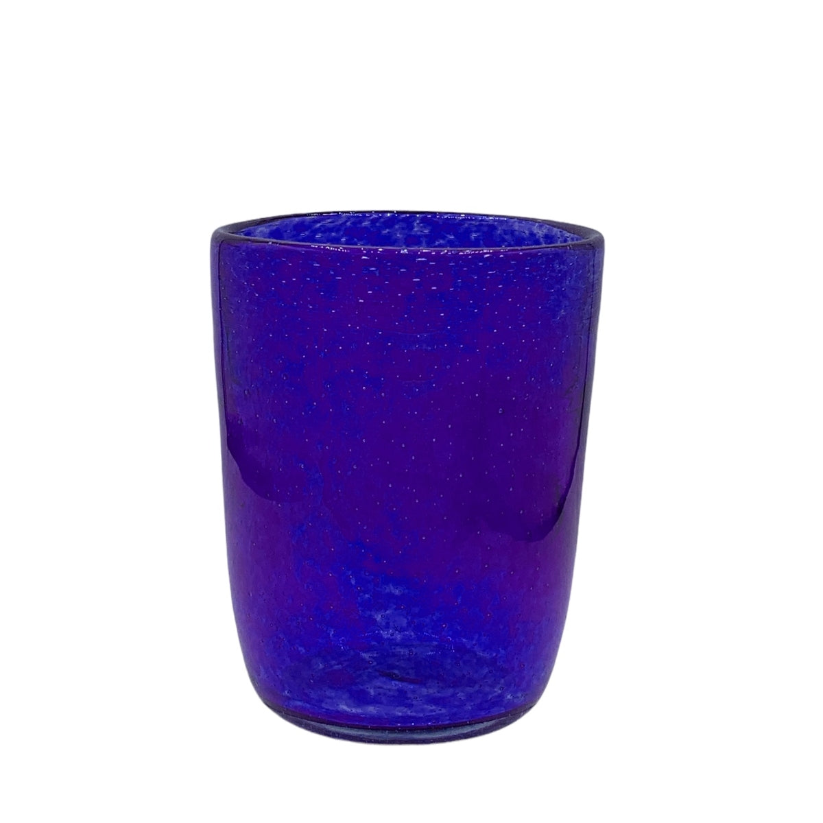 Mouth Blown Athena Blue Glass Tumbler