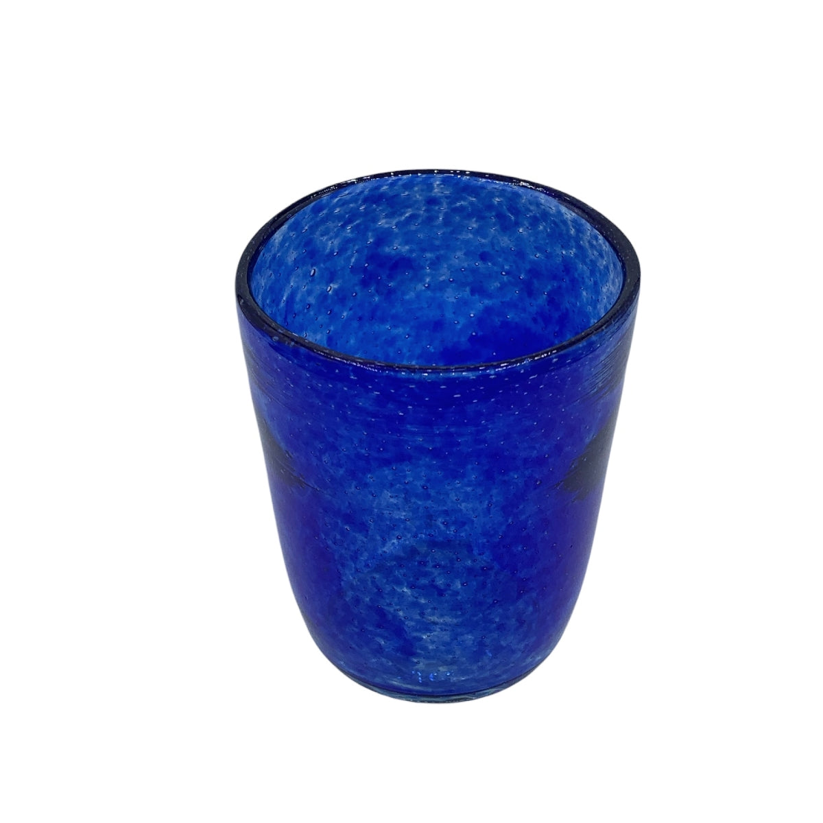 Mouth Blown Athena Blue Glass Tumbler