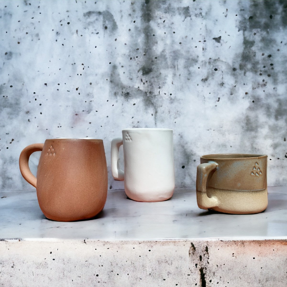 Greek handmade ceramic mugs