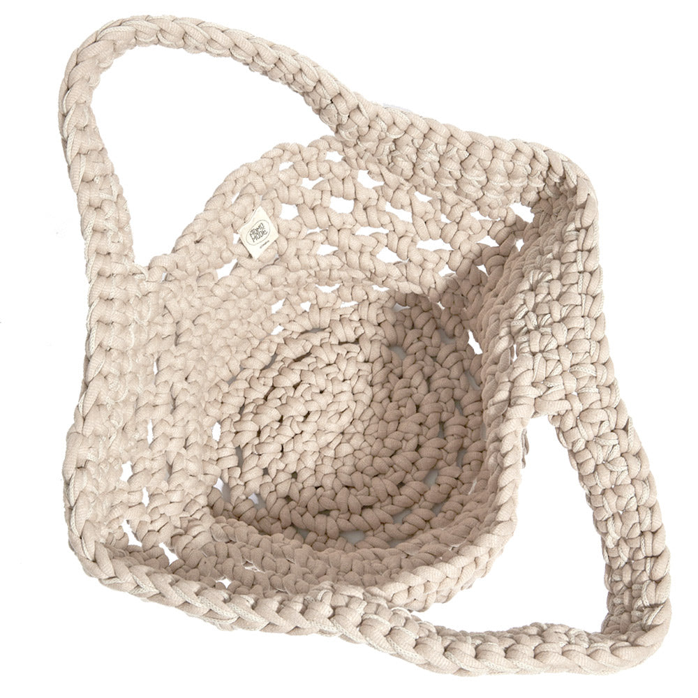 Delphi Creme Basket Bag