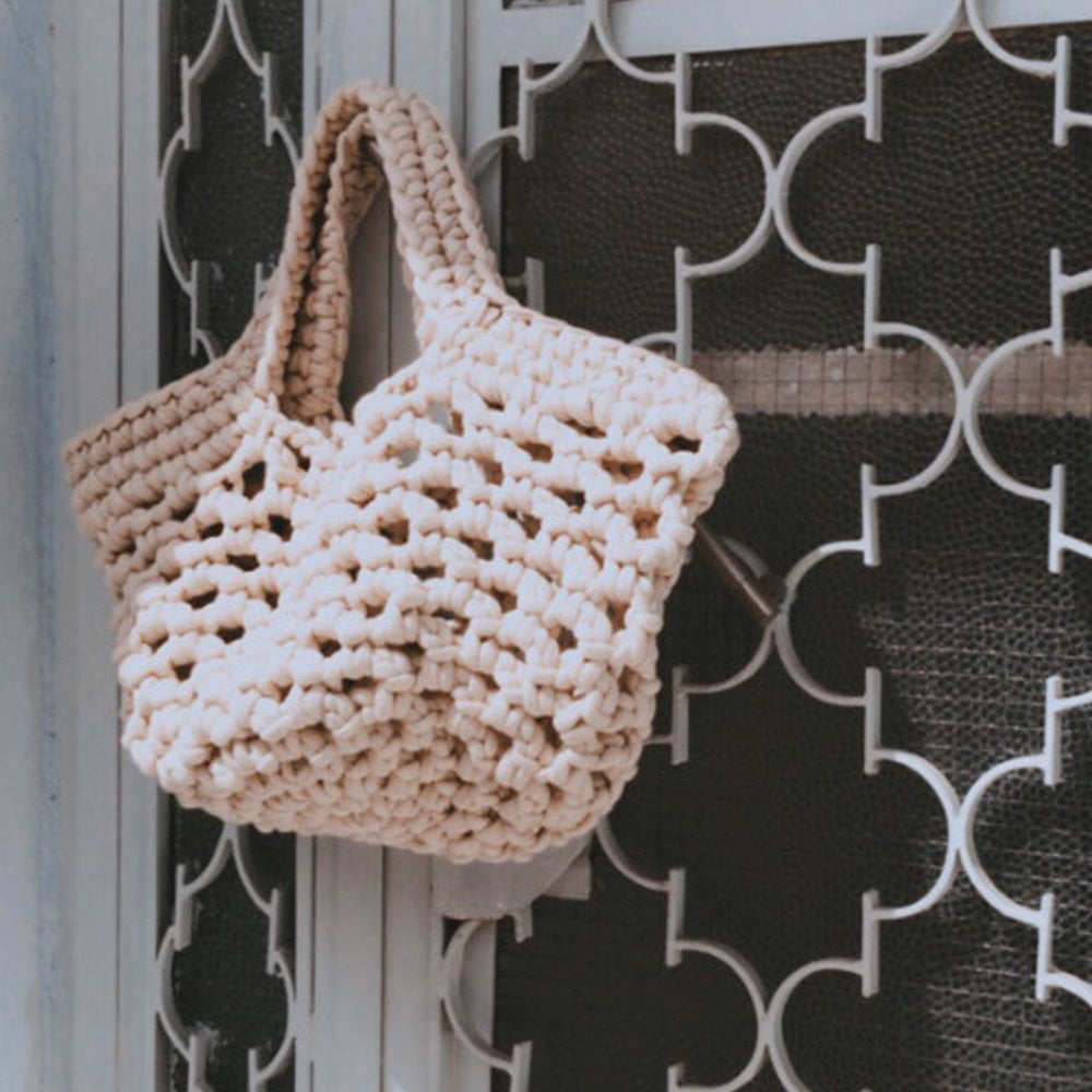 Delphi Creme Basket Bag