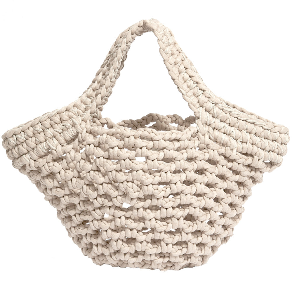 Delphi Creme Basket Bag
