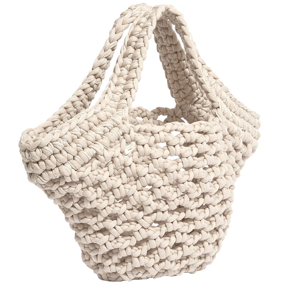 Delphi Creme Basket Bag