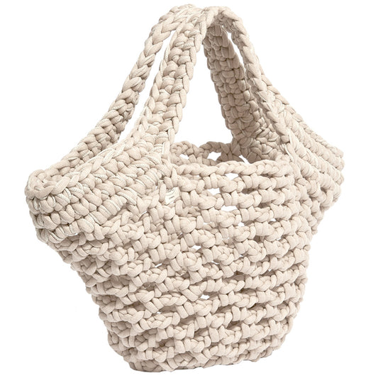 Delphi Creme Basket Bag