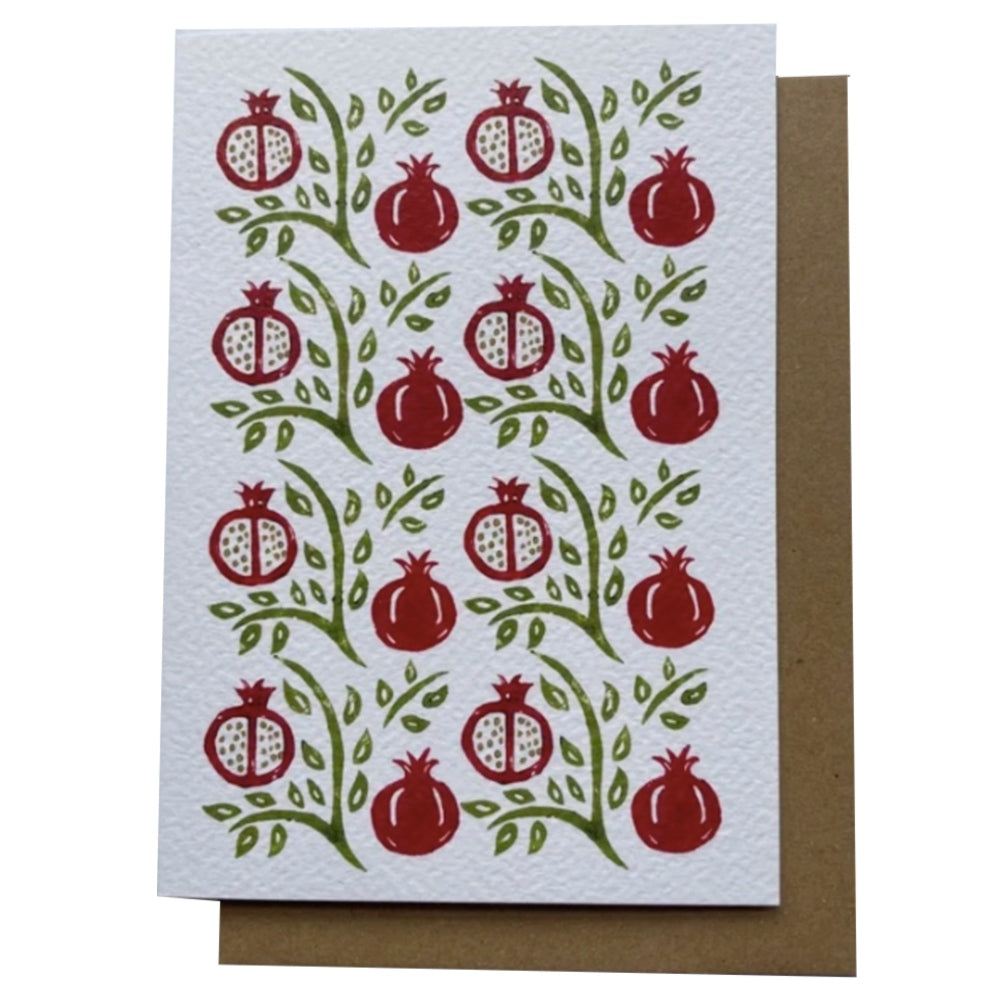 Greek Pomegranates Greetings Card