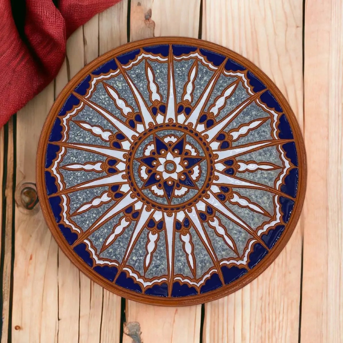 Rhodes Ceramic Serving Plate Midnight Rays
