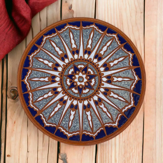 Rhodes Ceramic Serving Plate Midnight Rays