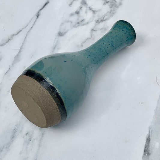 Blue handmade carafe