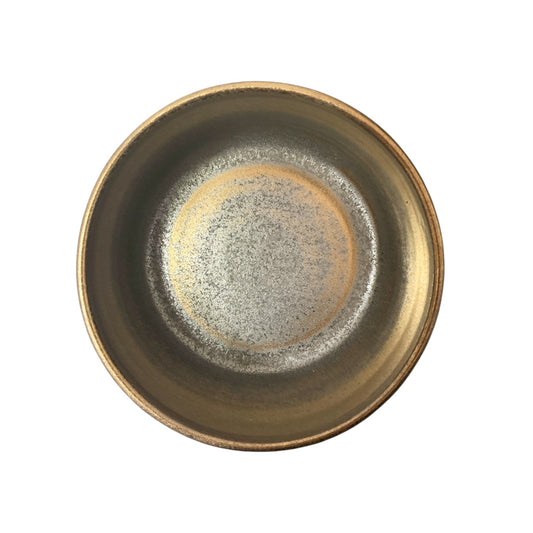 Metallic Gold Handmade Ceramic Bowl