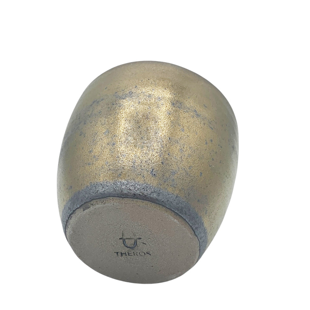 Metallic Gold Handmade Ceramic Cup