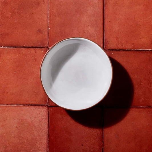 Niso Terracotta & White Glazed Ceramic Desert Bowl