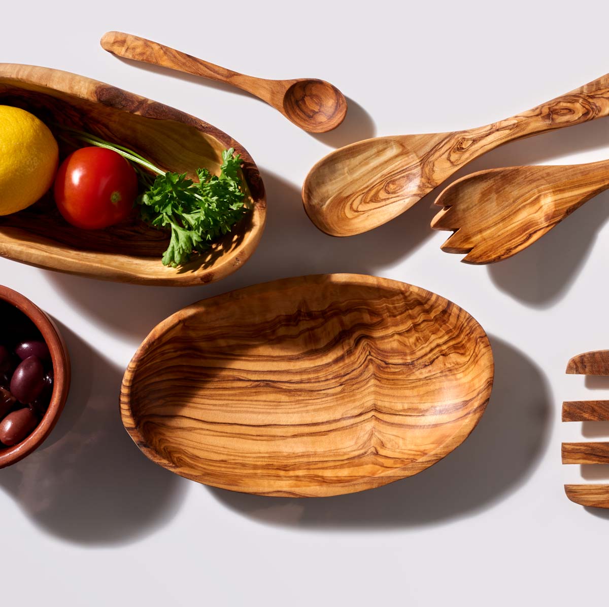 Utensils Set Handmade From Sustainable Olive Wood