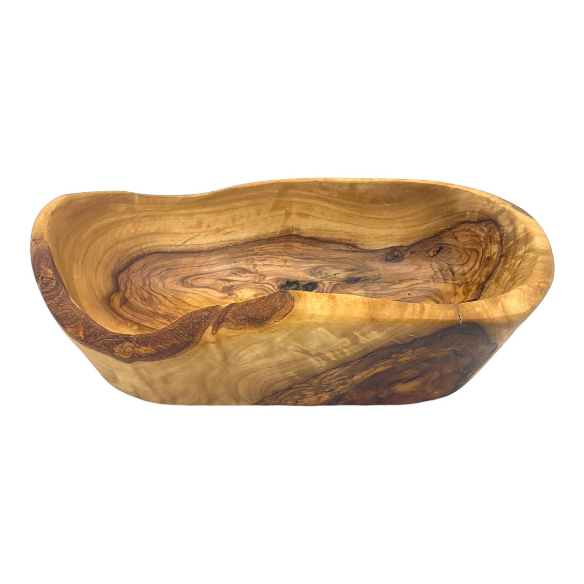 Rustic Irregular Bowl Handmade From Sustainable Olive Wood