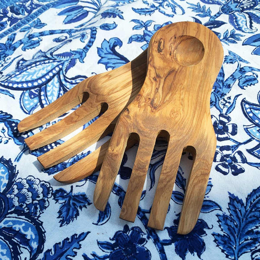 Salad Servers Handmade From Sustainable Olive Wood