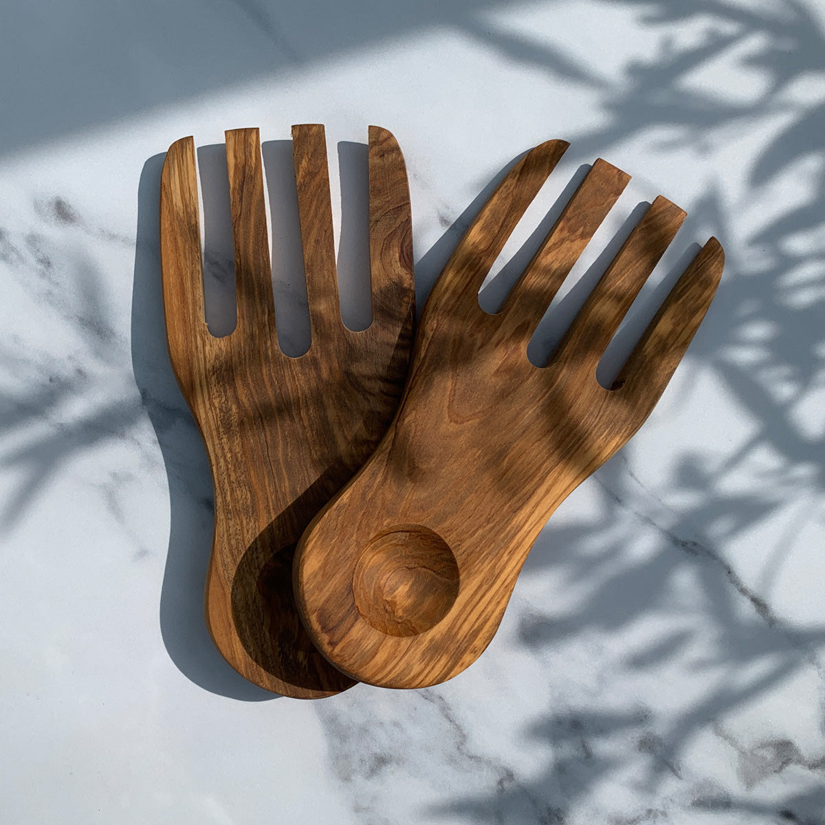 olive wood salad servers
