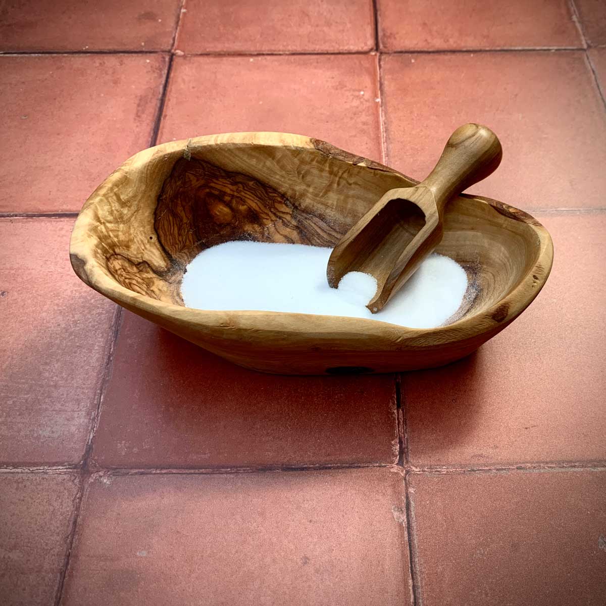 Rustic Irregular Bowl Handmade From Sustainable Olive Wood