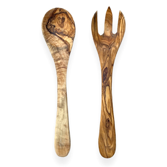 Olive Wood Salad Spoons