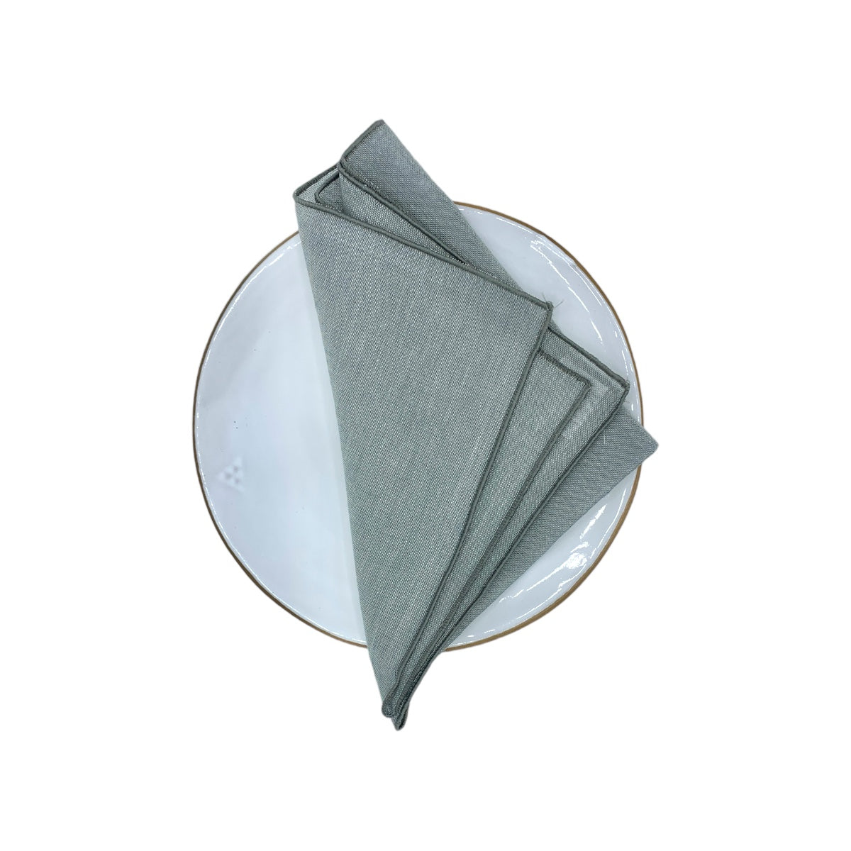 Grey Pure Cotton Napkins Set of 2