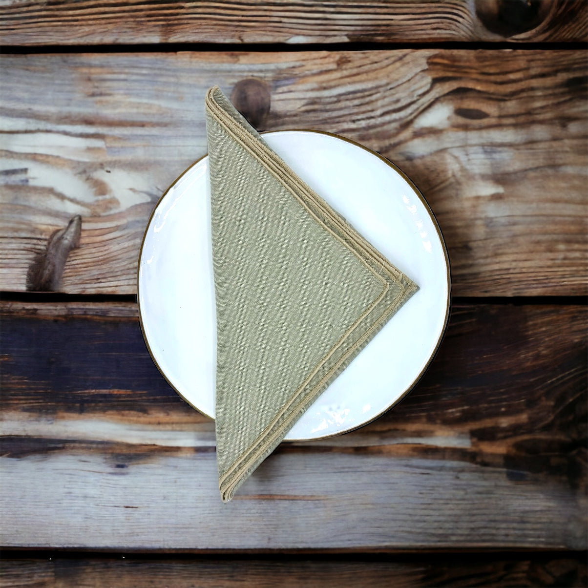 Sandy Beige Pure Cotton Napkins Set of 2