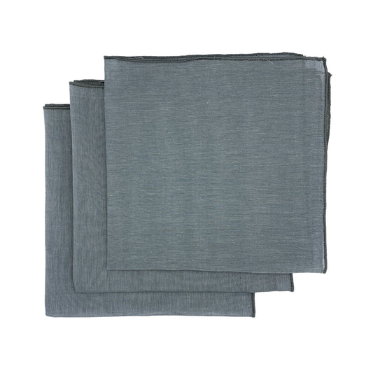 Grey Pure Cotton Napkins Set of 2