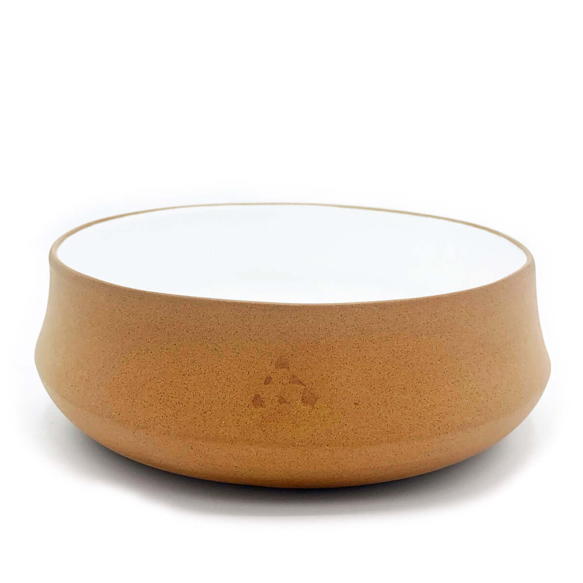 Terracotta & White Glaze Ceramic Thalia Large Bowl
