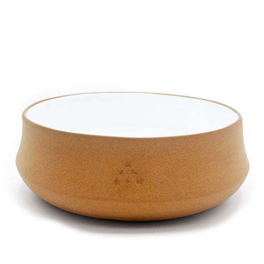 Terracotta & White Glaze Ceramic Thalia Large Bowl
