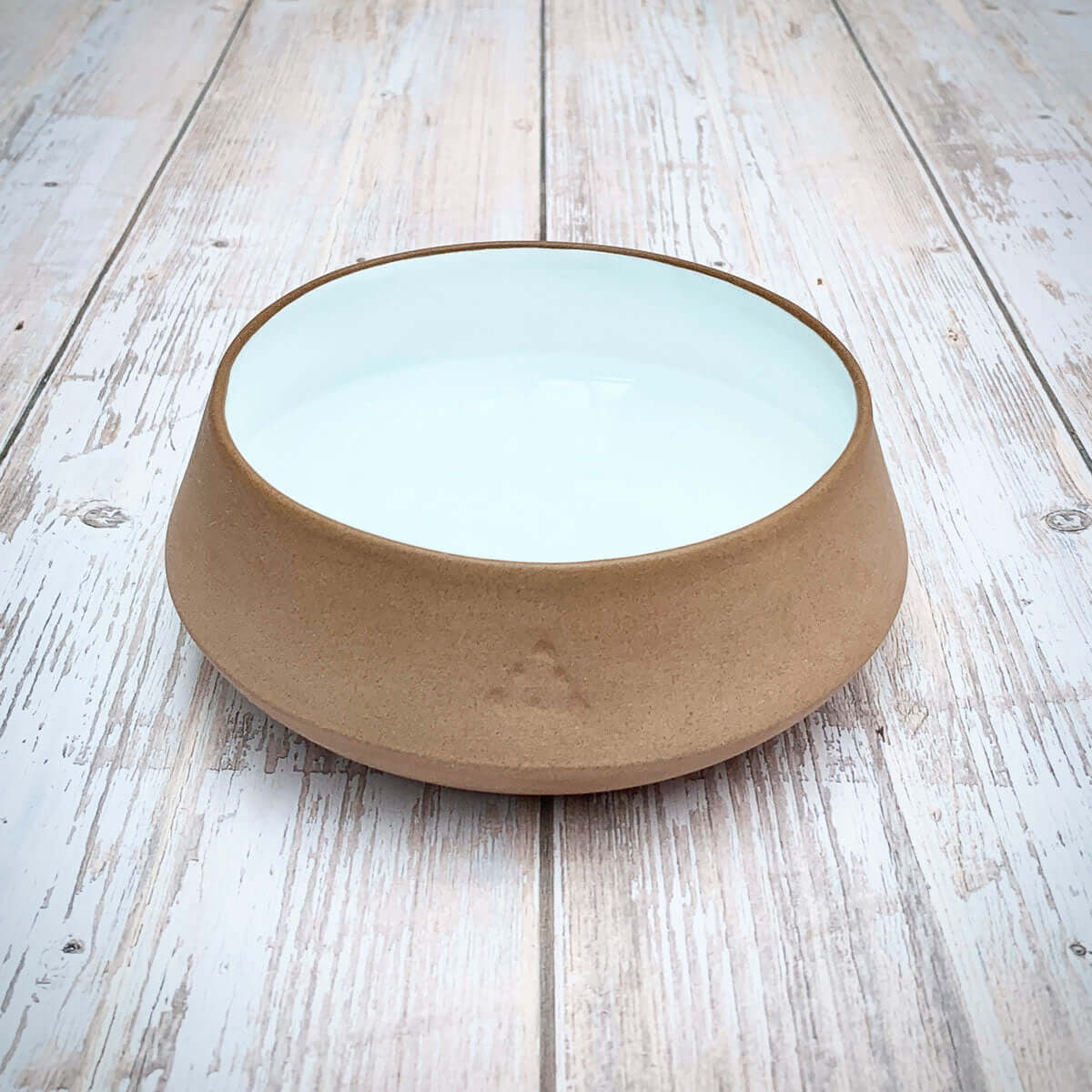 Terracotta & White Glaze Ceramic Thalia Medium Bowl