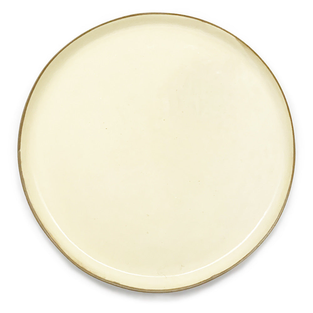 Terracotta and Pale Caramel Dinner Plate