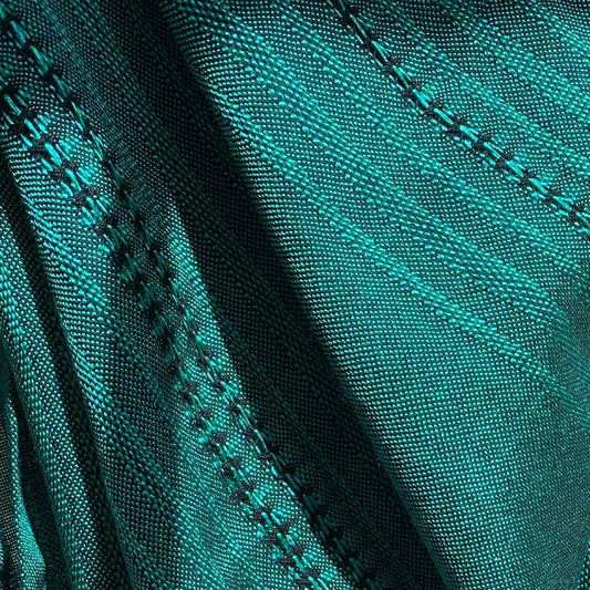 Handmade turquoise silk scarf