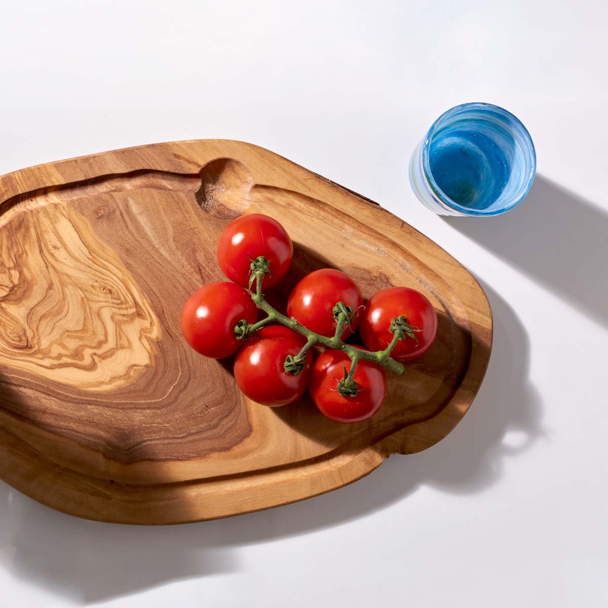 Mouthblown Athena Blue Glass