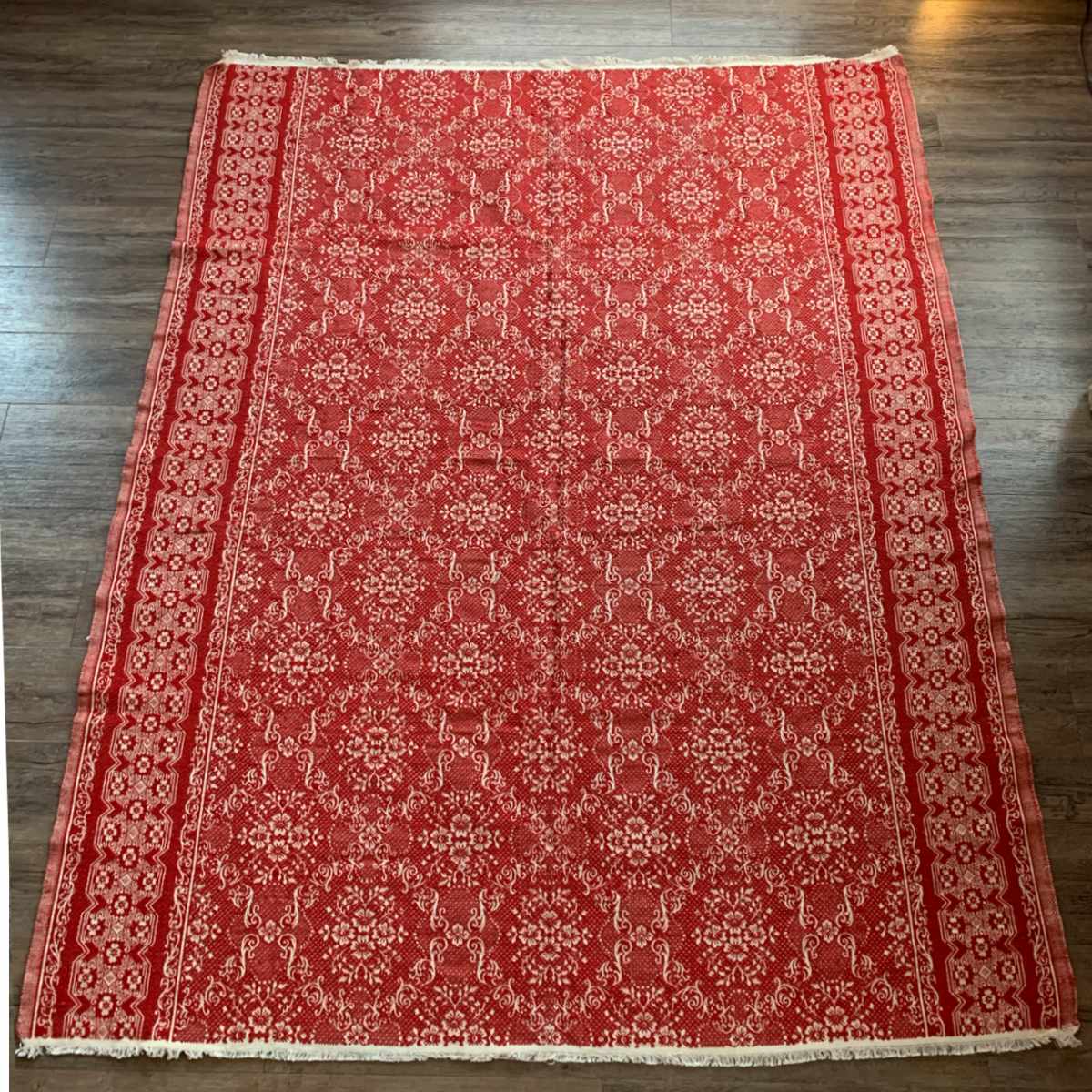 Vintage handwoven mat 120 years old