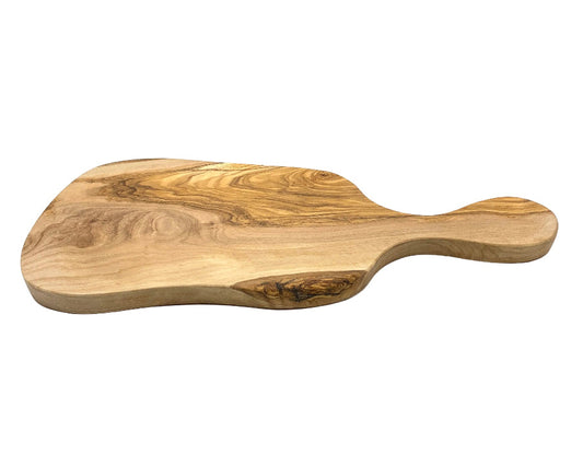 olive wood serving board racket