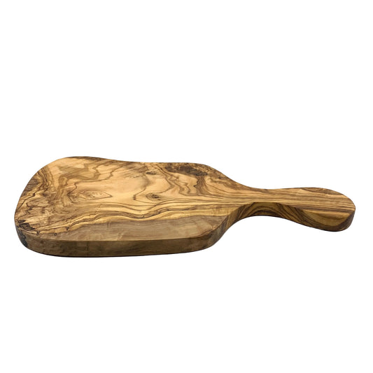 olive wood serving board racket
