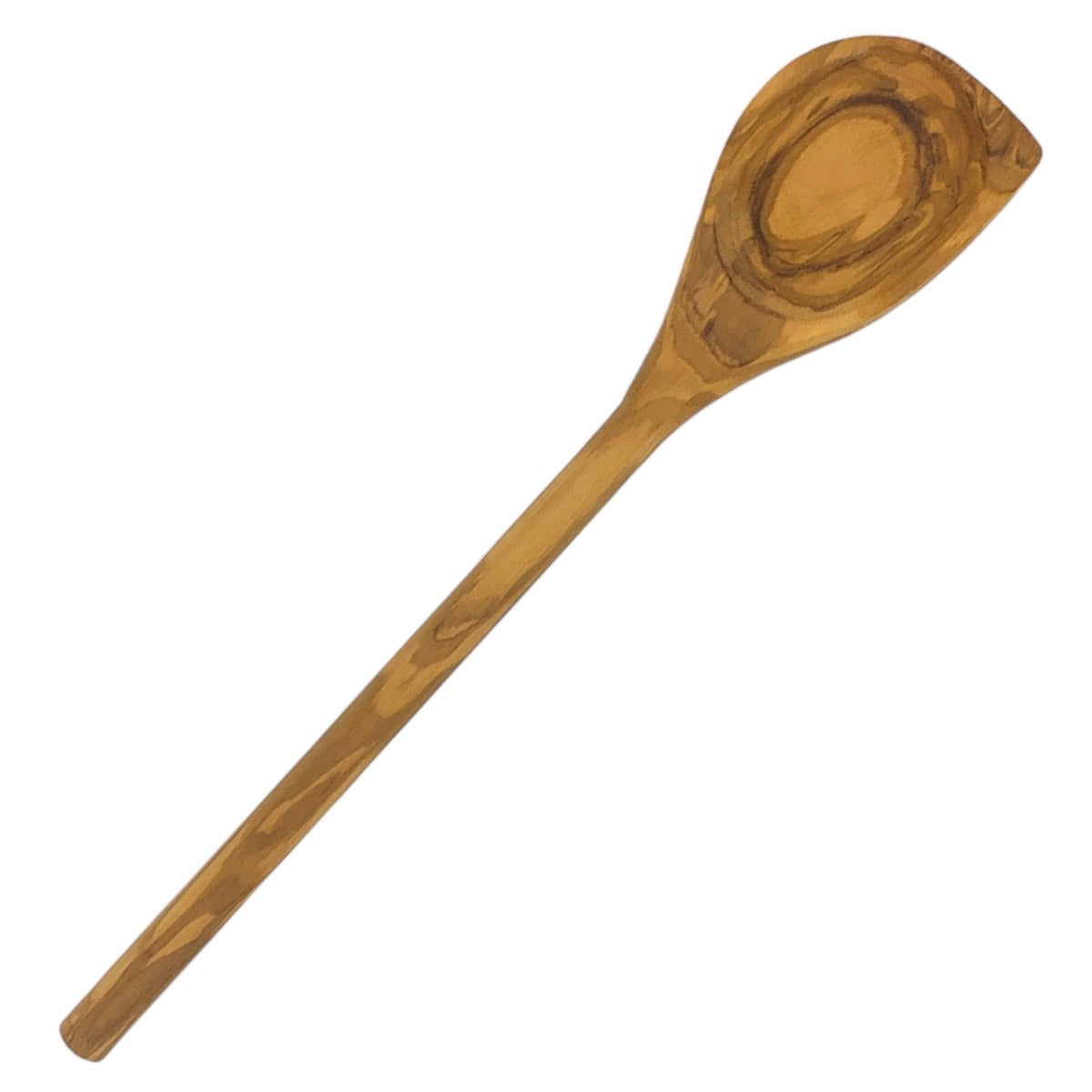 Corner Spoon Handmade from Sustainable Olive Wood (Left Hand)