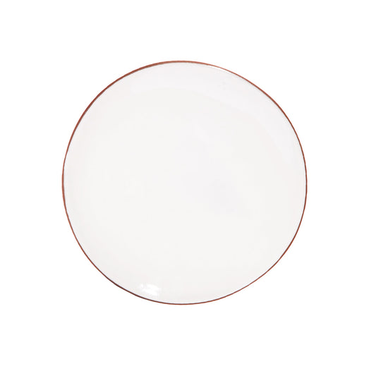 Terracotta & White Glaze Handmade Ceramic Niso Side Plate
