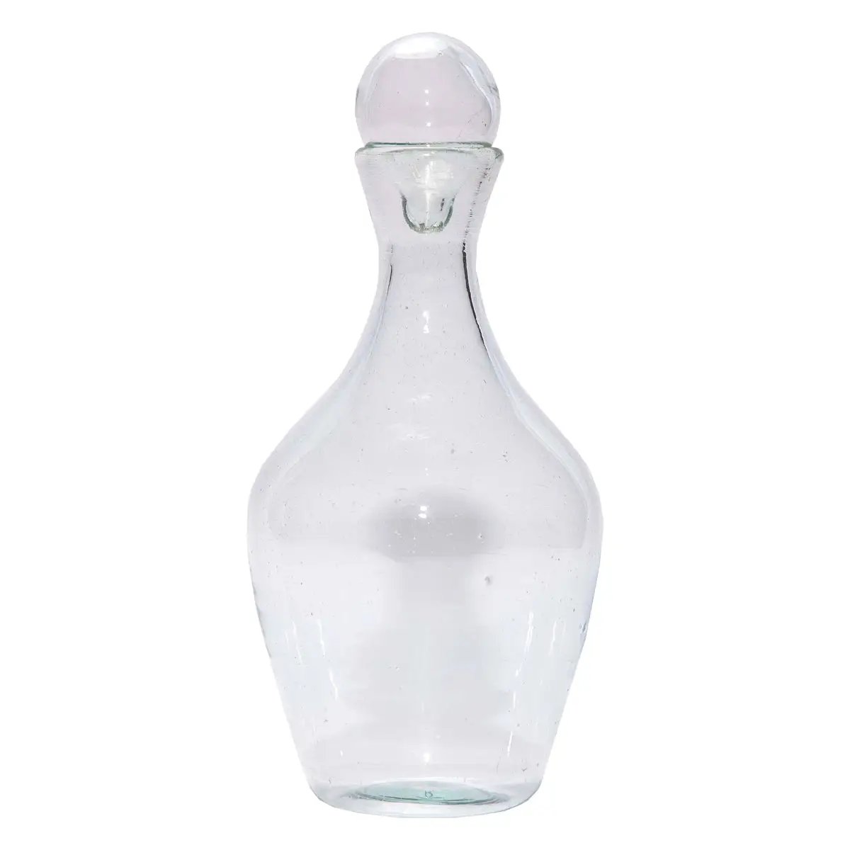 glass carafe, glass pitcher, mouth blown carafe, mouth blown pitcher, Greek carafe