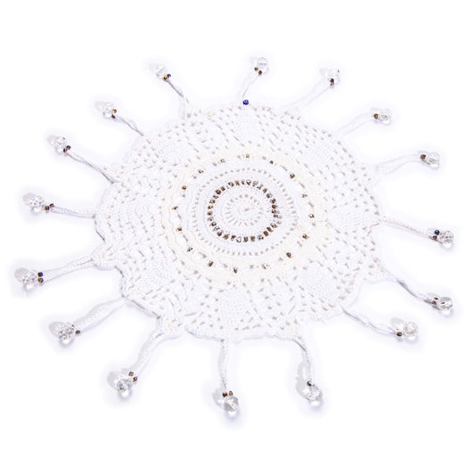 white cotton jug cover