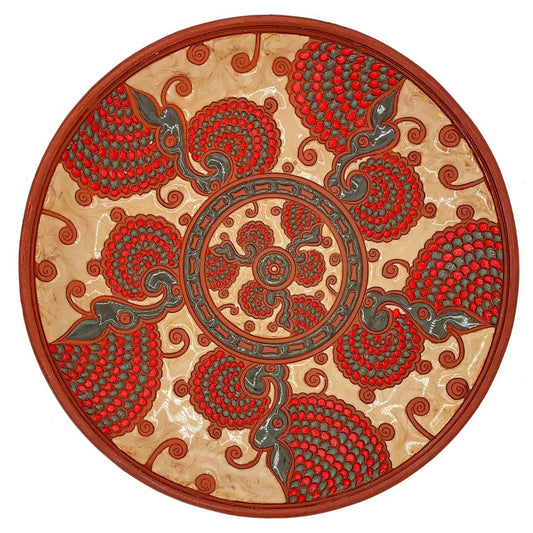 Handmade ceramic serving plate
