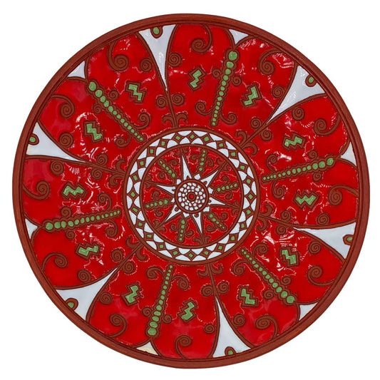 Serving plate handmade in Greece