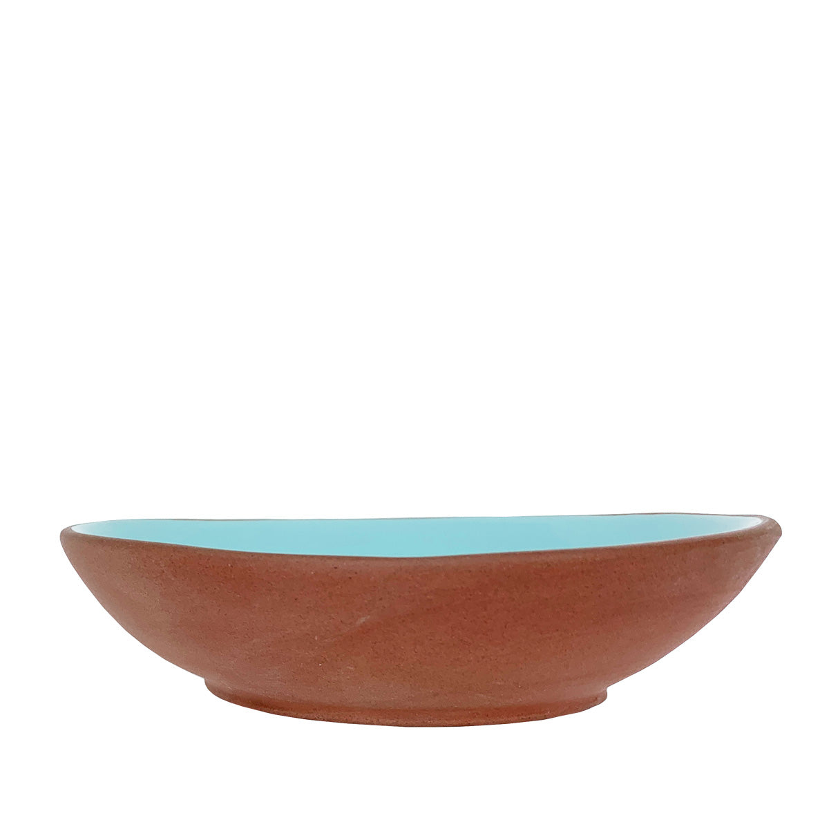 Terracotta & Blue Ceramic Desert Bowl