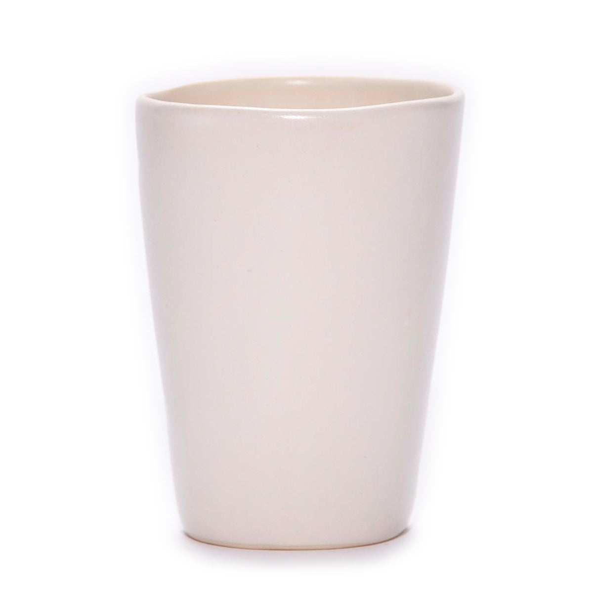 White Ceramic Tall Water Cup