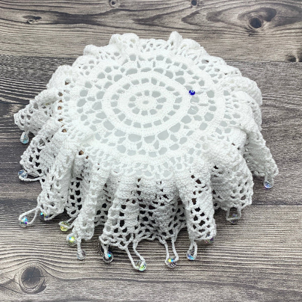 Extra large white cotton bowl cover