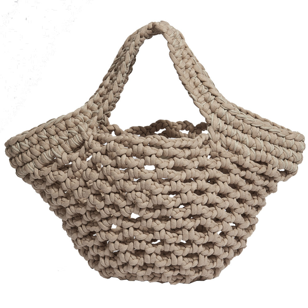 Delphi Beige Basket Bag