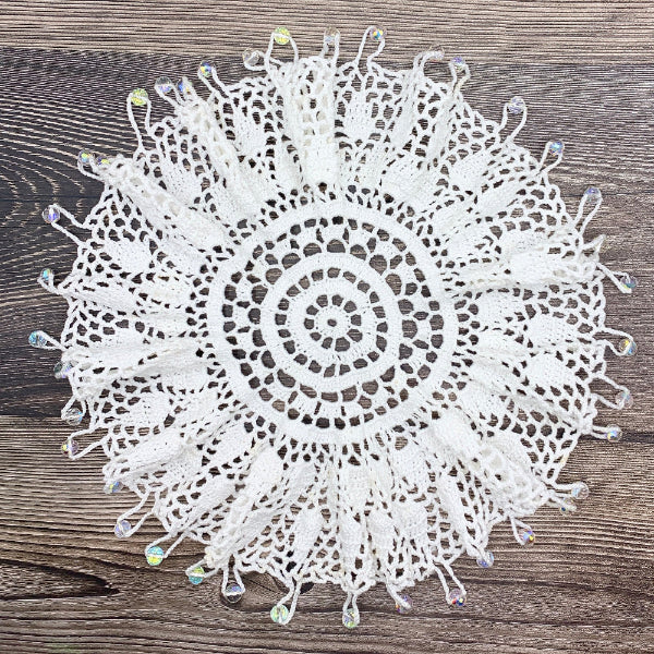 Extra large white cotton bowl cover