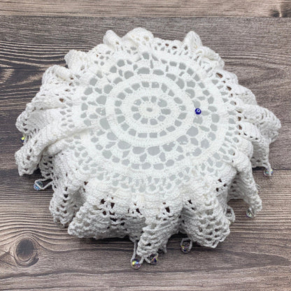 Extra large white cotton bowl cover