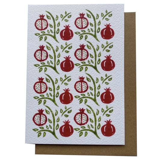 Greek Pomegranates Greetings Card