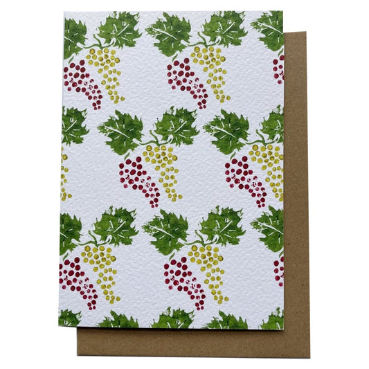 Greek Grapes Greetings Card