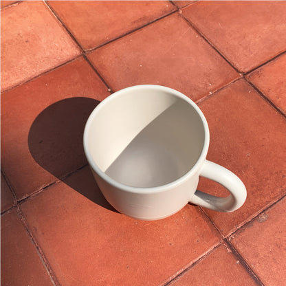 Terracotta White Sandy Handmade Mug